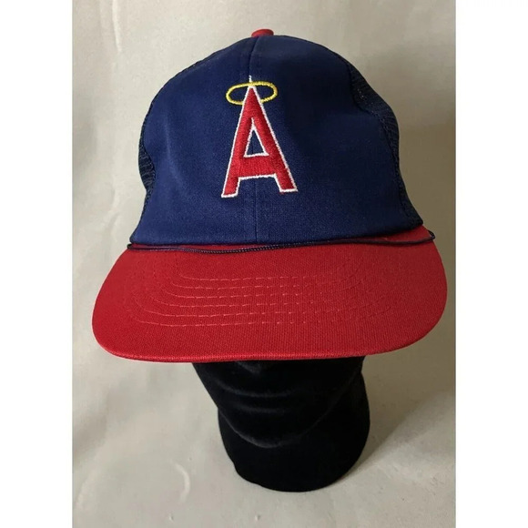 California Angels Trucker Snapback Cap Hat‎ Coca Cola Give Away Vintage 80S - Picture 1 of 7